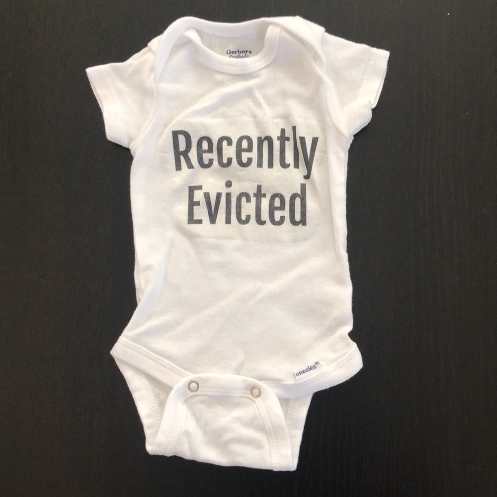 Like new • Recently Evicted onesie